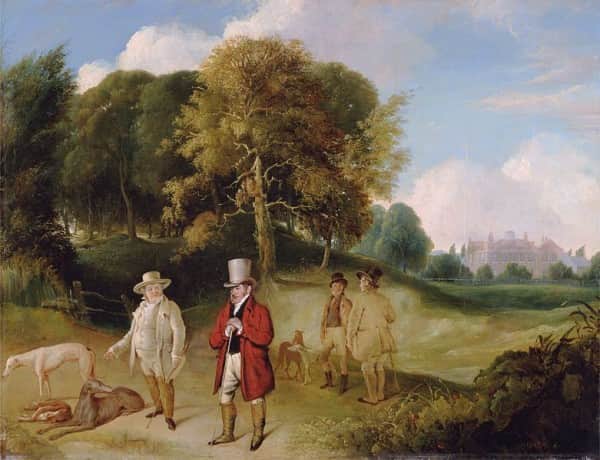 J.M.W. Turner and Walter Fawkes at Farnley Hall, between 1820 and 1824, John R Wildman