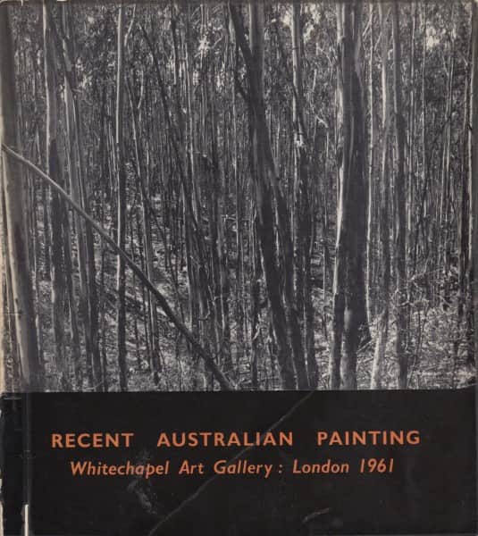 Catalogue cover, "Recent Australian Painting", Whitechapel Art Gallery, London, 1961